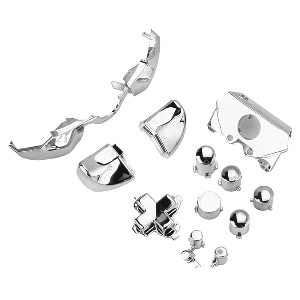 Färgglada skruvmejsel set knappar reservdelar för Xbox One-kontroller (silver)