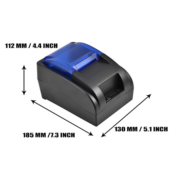 USB-termisk kvittoskrivare POS-utskrift för iOS Android Windows Linux