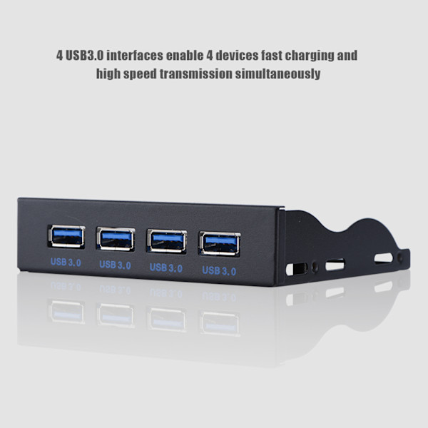USB3.0 Floppy Front Panel 3.5'' Floppy Bay 19 Pin til 4 Interface USB3.0 HUB