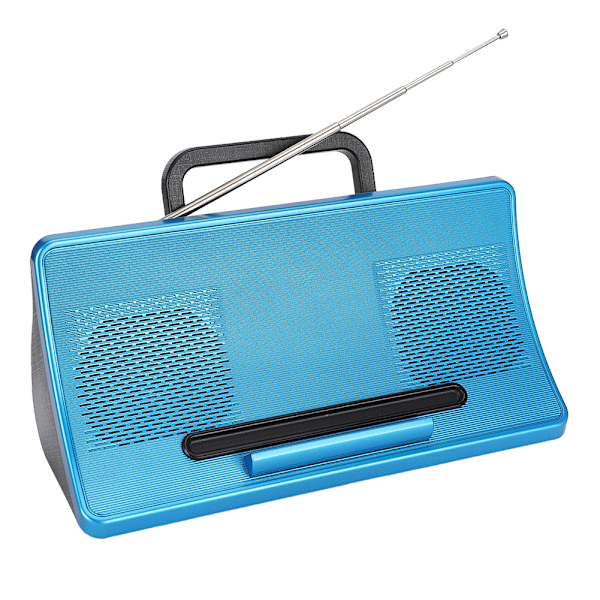 WISENOVO A305 Trådlös Bluetooth-högtalare Soundbox med mobiltelefonhållare Hemljudsutrustning blå