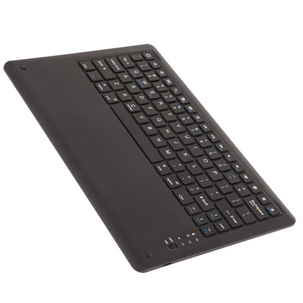 Tablet Keyboard Bluetooth 11in Telefon Bærbar Tynd ABS Computer TilbehørSort