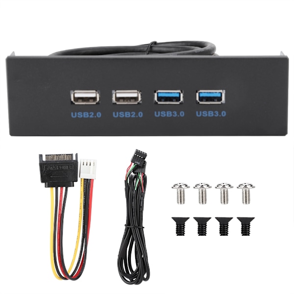 2 Port USB 3.0 + 2 Port USB 2.0 HUB Udvidelses Frontpanel