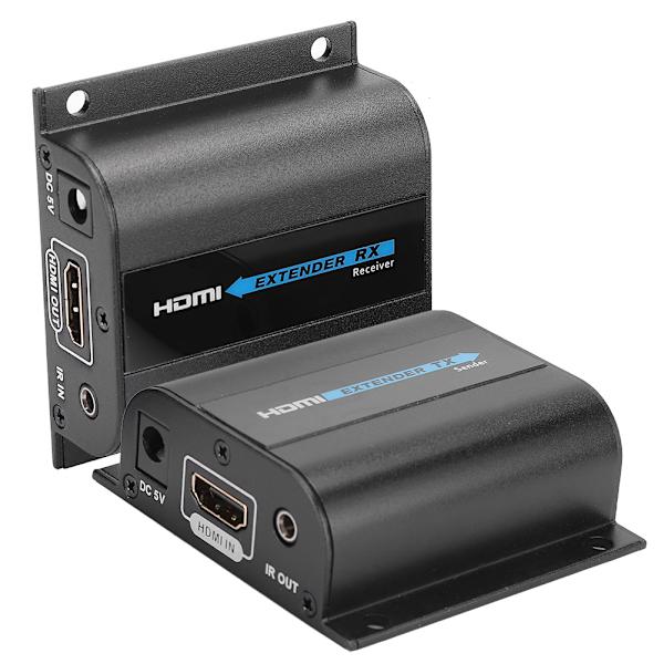 LKV372AE HD-förlängare 60M Enkel nätkabel förstärkare till RJ45 Infraröd bredband PostBack Spänningsförsörjning
