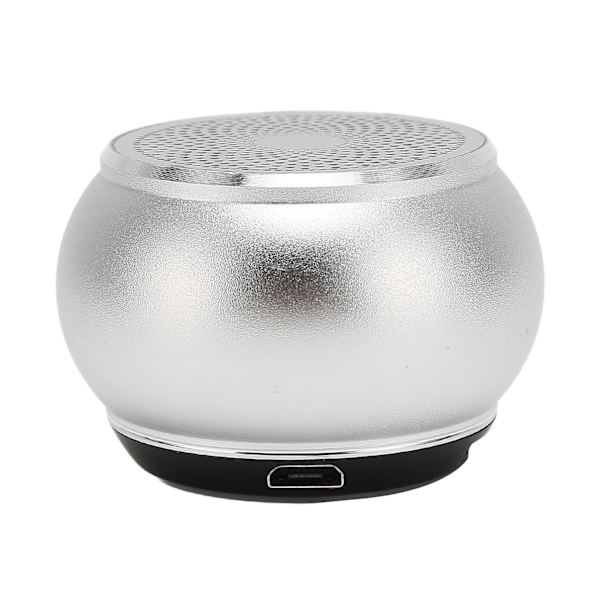 Bluetooth Liten Högtalare Enkel Design IP67 Vattentät Bärbar Trådlös Högtalare för Duschrum Cykel Bil Silver
