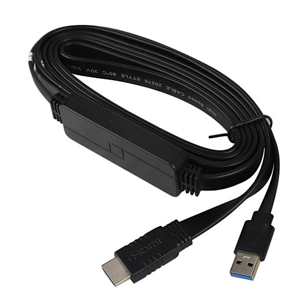 CableDeconn 2m/2.2yd USB3.0 til HDMI konverteringskabel konverter 1080P til Windows/IOS projektor