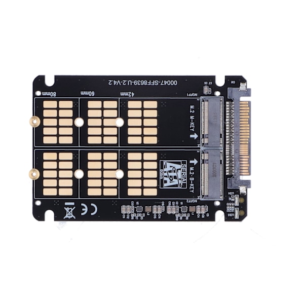 MAIWO Adapterkort M.2NVMe&amp;SATA til U.2 Konverterkort Datamaskintilbehør