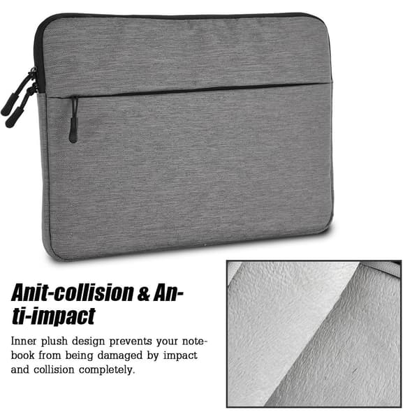 Anti-kollision Notebook Etui Multi-interlayer Laptop Taske til 15,6in Notebook - Kaffe