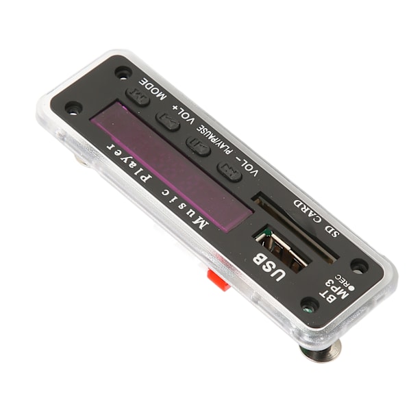 DC12V Bluetooth 5.0 Avkodningskort Stöd SD-kort USB FM AUX Bluetooth Inspelning Samtal Tillbaka MP3 Avkodningskort Modul Svart