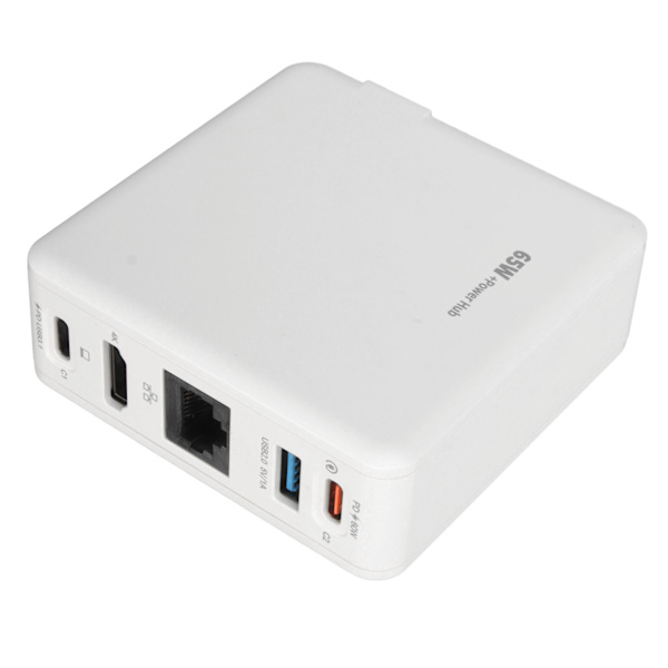 för Switch Dock Laddare Adapter PD65W 5 Port USB C USB A HD Multimedia Interface RJ45 TV Dockningsstation för Switch AU-kontakt