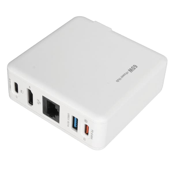 for Switch Dock Lader Adapter PD65W 5 Port USB C USB A HD Multimedia Interface RJ45 TV Dokkingstasjon for Switch AU Plugg
