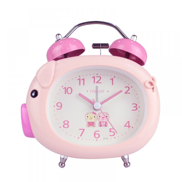SAYTAY Soveromsvekkerklokke, Piggy Alarm Clock , Student Home Decoration Desktop Clock