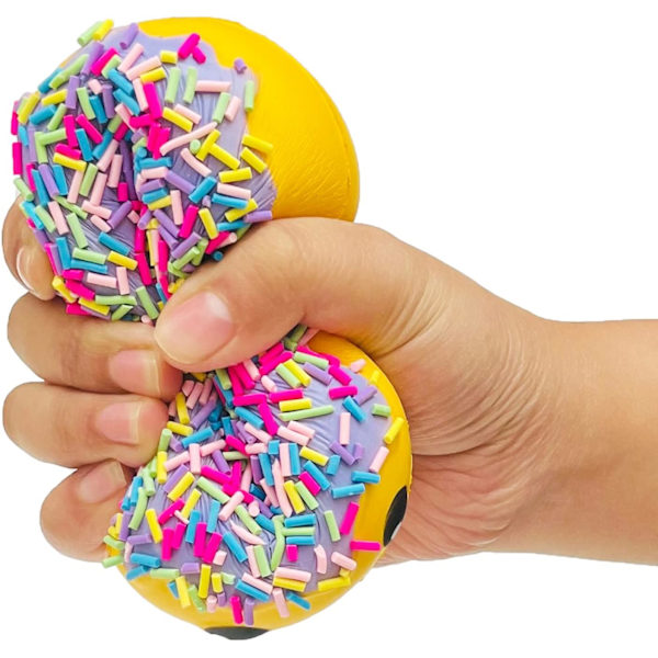Regnbue Donut Squishy Legetøj, Langsomt Stigende, Stresslindring, Sjovt og Sødt Legetøj Perfekt til Fødselsdagsgave og Dekoration