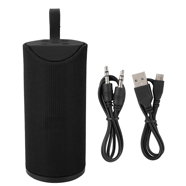 Kannettava ulkoilma pistoketyyppinen Bluetooth-kaiutin monitoiminen langaton kaiutin (musta)