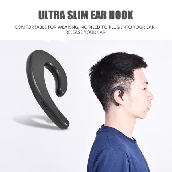 Ultra Slim Business Style TWS Bluetooth True Wireless Ear-Hook Headset Earphone