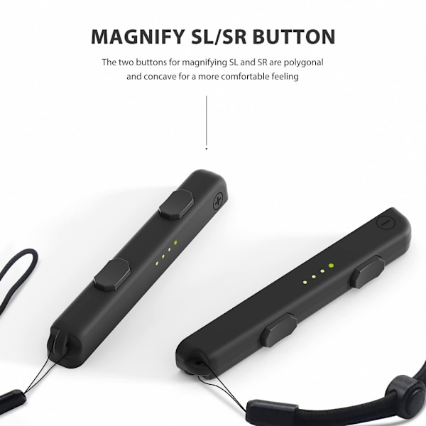 Kompatibel med Switch Joycon, en ersättning för Switch 2-delad Joycon-rem, med justerbar spänning (svart)