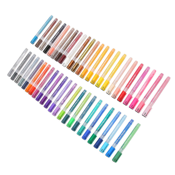 48 farver akrylmaling markører til børn vandtæt hurtigtørrende stærk dækevne maling penne til DIY stenmaling