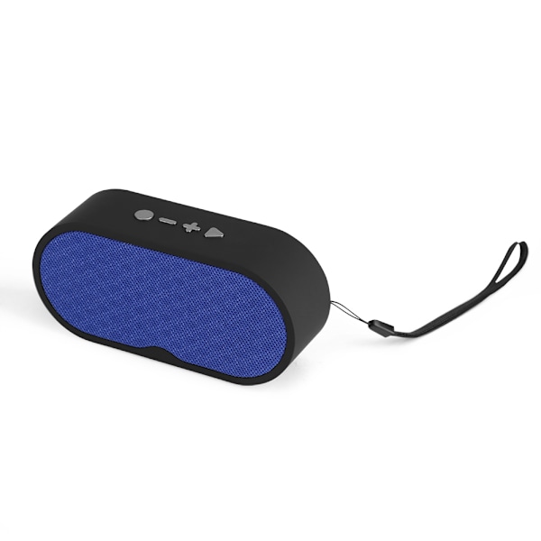 Mini bærbar Bluetooth-højttaler Stereo Subwoofer Musikafspiller Lærred Mesh Overflade Blå