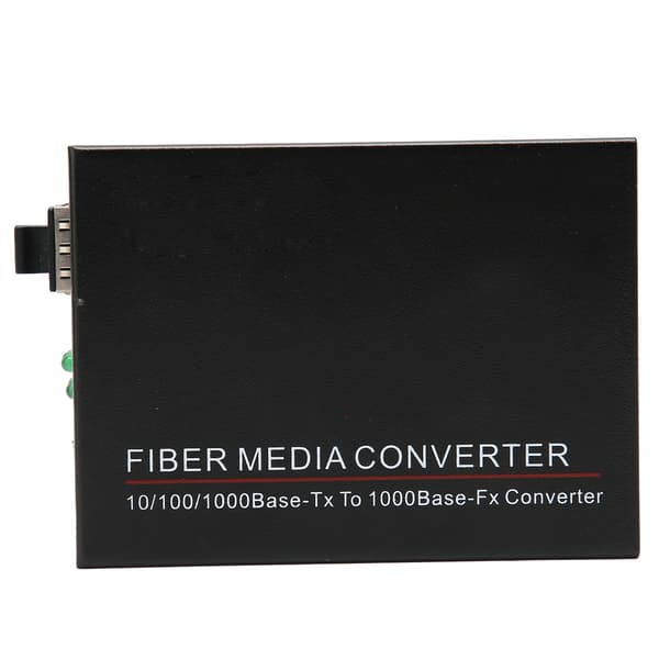 Fiber Transceiver TBCMC3600ESFP Full Duplex Half Duplex Gigabit Fiber Optic Router med plugg for strømforsyning