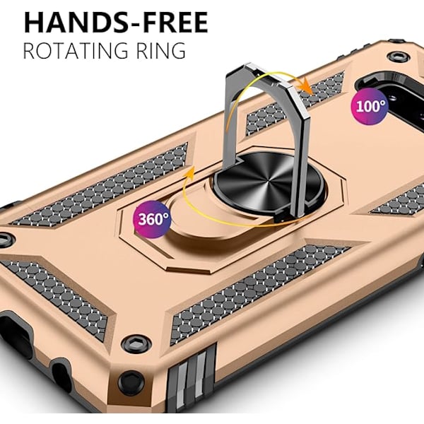 Samsung Galaxy S10 mobiltelefon etui, militær kvalitet stødsikkert cover pass, 15 fod drop test beskyttende cover, med magnetisk støtte og køretøj s