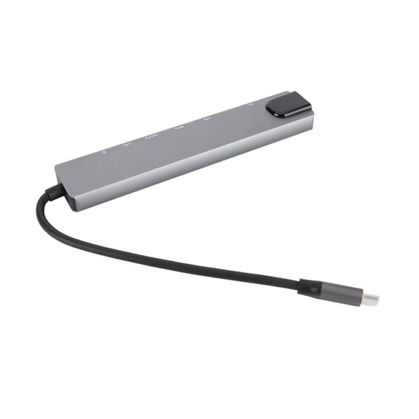 8-i-1 Hub Type-C til HDMI RJ45 PD USB Docking Station Type-C Hub Splitter Konverter Adapter