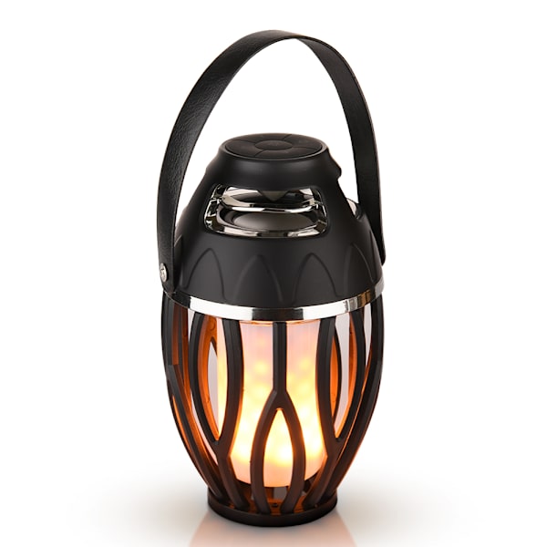 Bärbar LED-flamlampa Högtalare Utomhus Trådlösa Bluetooth-högtalare