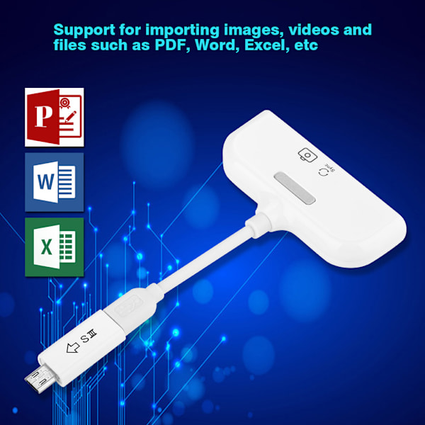 5-i-1 Micro USB til HDMI HDTV Adapter OTG Kortlæser til Android