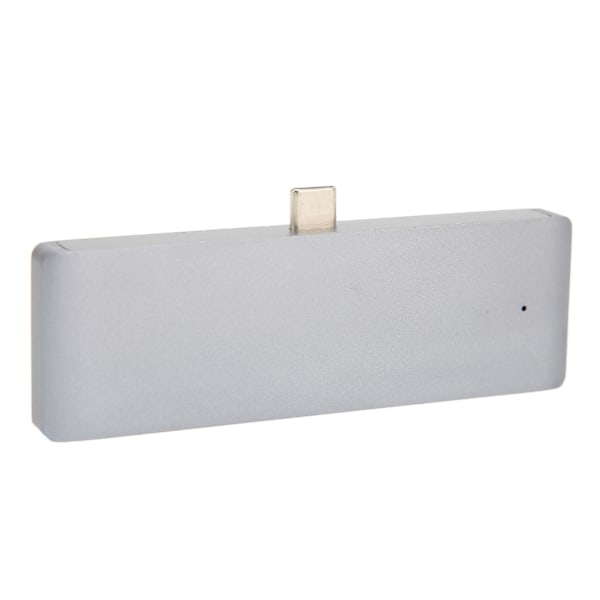 USB C Hub Adapter Multifunktionel 3,5mm USB PD HD 4K Type C Hub Adapter til S9 Plus S9 Note 9 Note 8 Grå