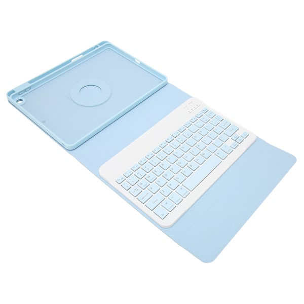 Tastaturdeksel med pennholder for IOS-nettbrett 10,2 tommer 2019 7. generasjon 10,2 tommer 2019 8. generasjon 10,2 tommer 2020 9. generasjon blå