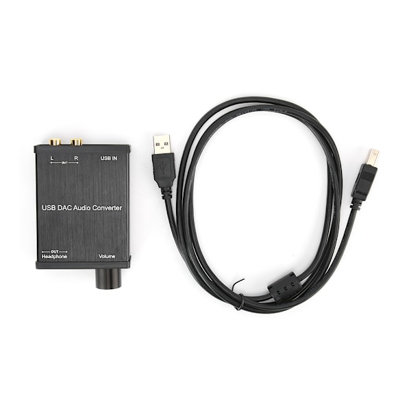 GV-022 USB-lydkort Plug and Play DAC-lydkonverteradapter for Windows/Mac OS X/PS4