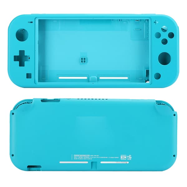 ABS-erstatningsskal for Switch Lite-konsoll, hardt husskall, frontplate, knapper, sett, blå