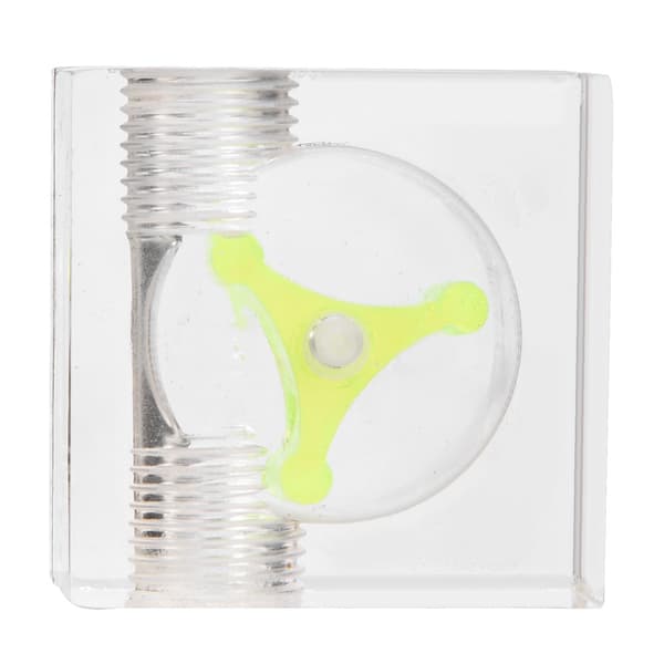 3 Impeller Flow Meter Indikator til PC Vandkølingssystem G1/4 Tråd Kvadrat 2 Veje