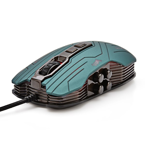 LUOM G5 3200 DPI USB kablet 9 programmerbare knapper spillmus Grønn