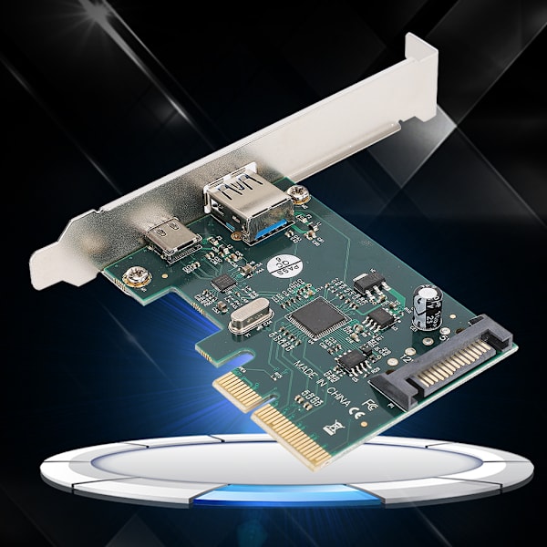 ST612 PCI E X4 Ultra High Speed Dobbelt Port USB 3.1 Udvidelsesadapter Riser-kort