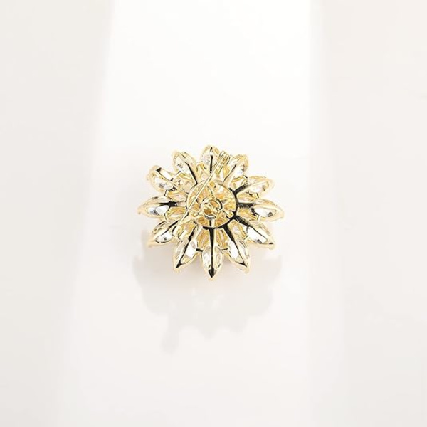 Pins for kvinners mote, skinnende snøfnugg store vakre blomsterbrosjer smykker for kvinner blomsterserie brosjer og nåler designer damekostyme Shiny Snowflake
