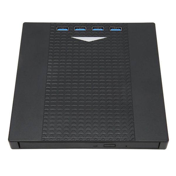 Extern DVD-enhet USB 3.0 Lågbrus Andningsljus Minneskortplats Plug and Play DVD-brännare för bärbar dator