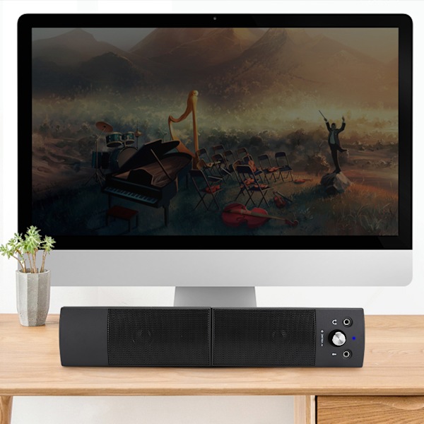 SADA V-117 Kablet datamaskinlyd 3W Hjemmeskrivebord Liten høyttaler Notebook Subwoofer for Surround Sound