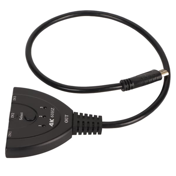 4K HD Multimedia Interface Splitter Plug and Play 4K vid 60Hz 3 i 1 ut HD Multimedia Interface Switch