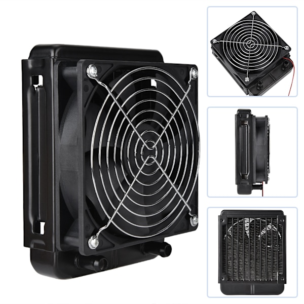 120mm Vandrække Køler Varmeveksler Vandkøling CPU Køler Med Ventilator 10 Rør