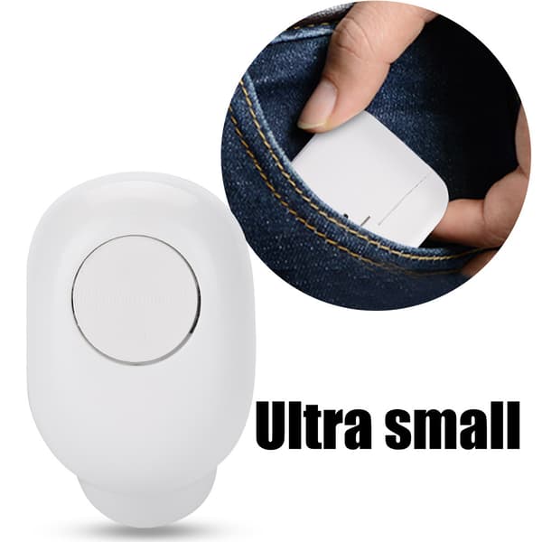 Nye Mini Earbuds Usynlige Trådløse Bluetooth Earphone Headset med Laderboks (Hvit)