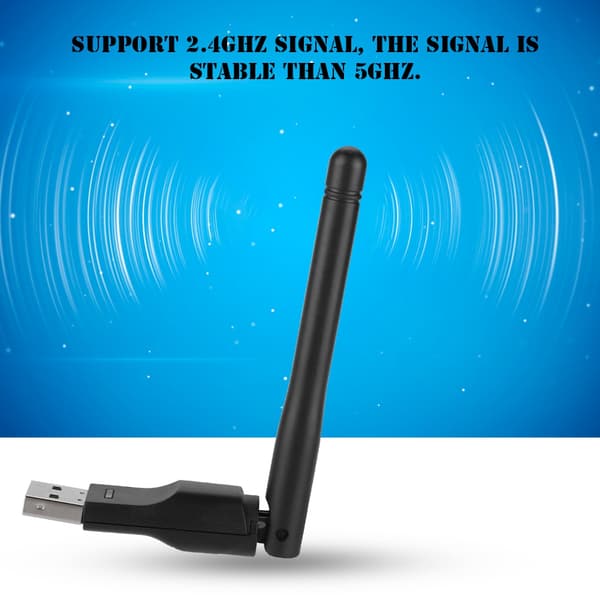 Trådløs USB-nettverk WIFI-signal sender mottaker adapter antenne + driverdisk