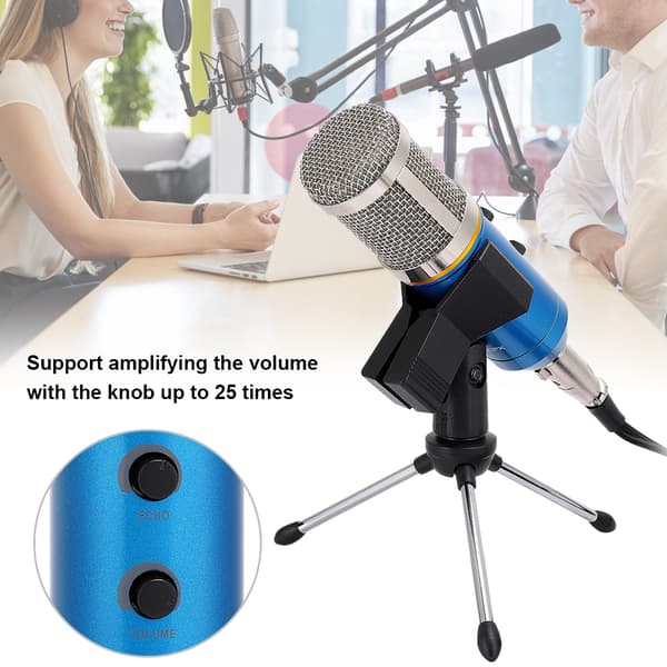 Live Streaming Kondensatormikrofon med indbygget Reverb til computer