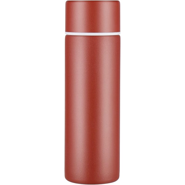 Mini termos, 150 ml små termosar, söt vattenflaska, isolerad vakuum 18/10 rostfritt stål termos (röd)