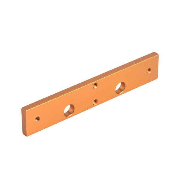 Ekstruder Aluminium Dobbelt Dyse Hals Fast Blok til Makerbot MK8 3D Printer