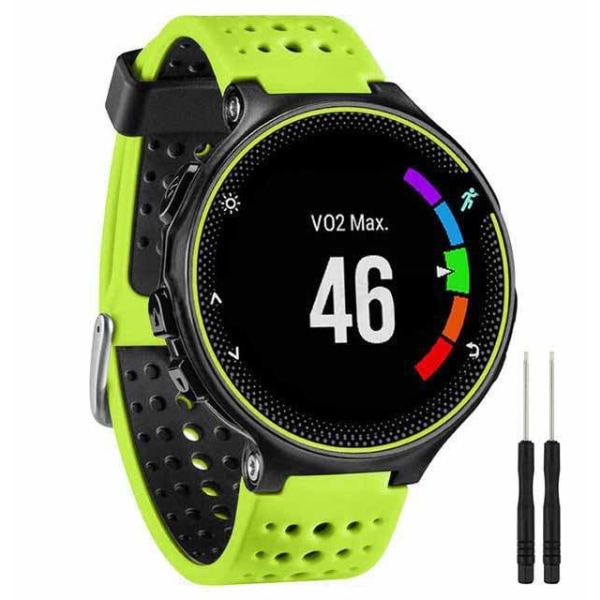 Garmin Forerunner 235/235Lite urrem, blødt silikone erstatningsurrem til Garmin Forerunner 235/220 / 230/620 / 630/735 Smart Watch