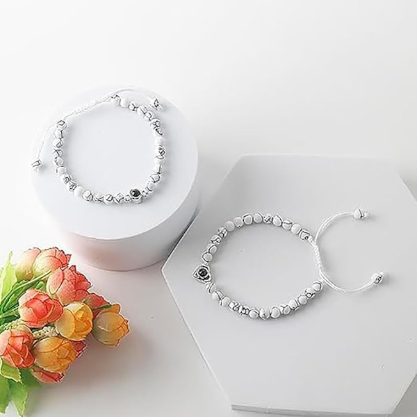 Parbraceletter för Par Matchande Armband för Par Pärl Armband Alla Hjärtans Dag Armband Alla Hjärtans Dag Present Parpresenter till Honom och Henne