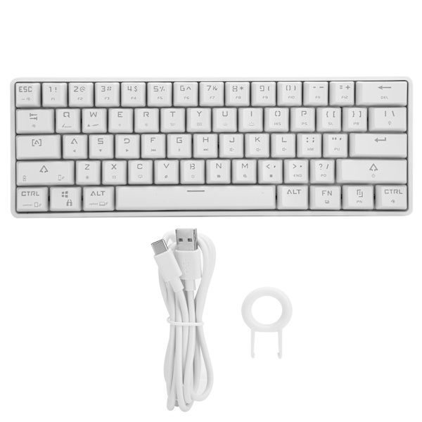 Mekanisk tangentbord 61 tangent BT5.0 USB Dual Mode Blå switch Gaming RGB Datortillbehör DK61