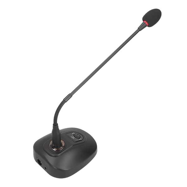 Kablet svanehalsmikrofon til skrivebordskonference, cardioid pege mikrofon til udsendelse 100‑240V