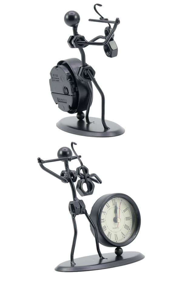 Skulptur med klocka (fiol)