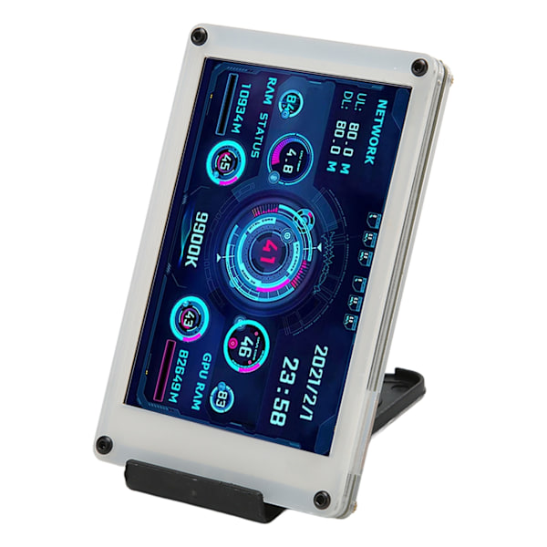 3,5-tommers datamaskin temperaturmonitor med dobbel USB-grensesnitt IPS USB-miniskjerm PC CPU GPU RAM HDD datamonitor for AIDA64 for Windows