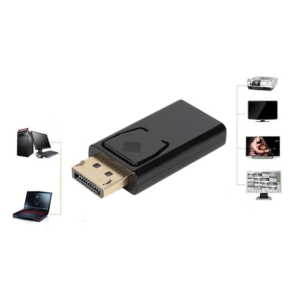 Mini bærbar computer DP til HDMI adapter konverter til pc bærbare computere computer tilbehør